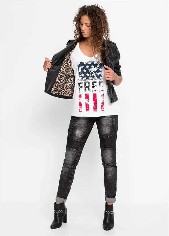 T-shirt i ren bomull, bonprix