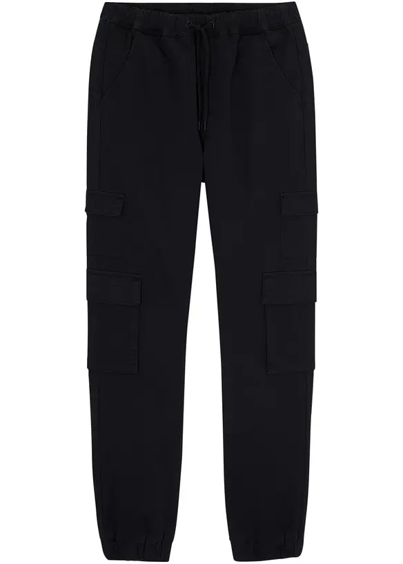 Stretchig cargobyxa för barn, normal passform, bonprix