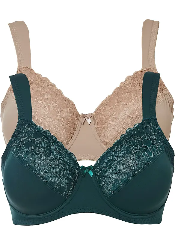 Minimizer-BH med vadderade axelband (2-pack), bonprix