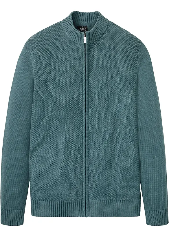 Finstickad cardigan av bomull, bonprix