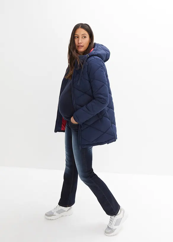 Stickad tröja med rund halsringning, bonprix