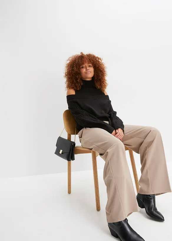 Cold shoulder-tröja, bonprix