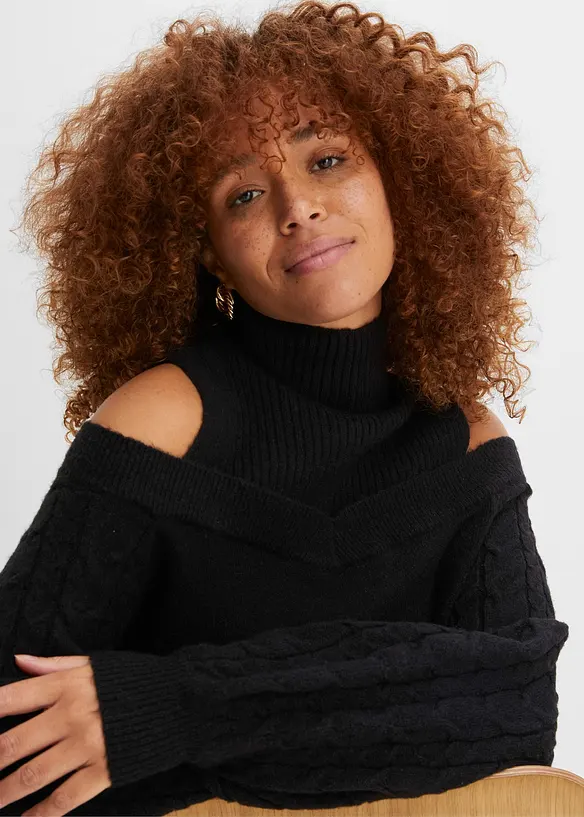 Cold shoulder-tröja, bonprix