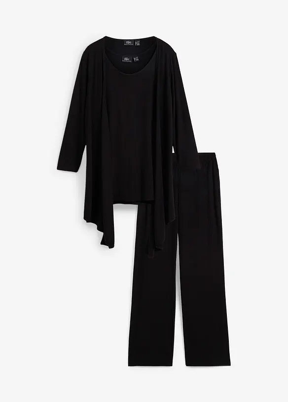 Mysdress med viskos (3 delar), bonprix