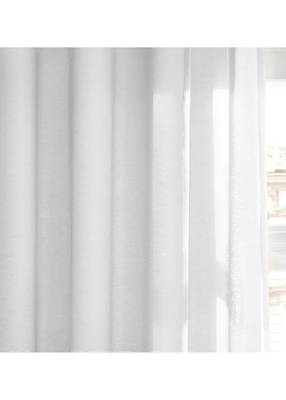 Gardin med återvunnen polyester och fint strukturerad yta (1-pack), bonprix