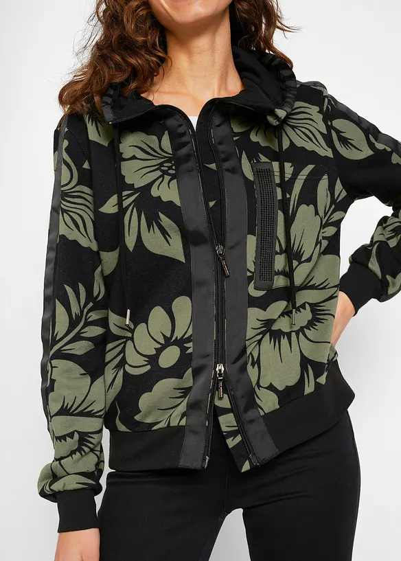 Sweatjacka med bomull, bonprix