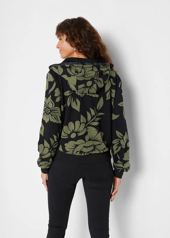Sweatjacka med bomull, bonprix