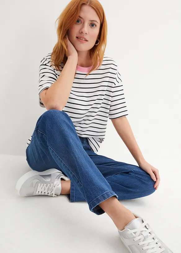 Straight Jeans Mid Waist (2-pack), bonprix