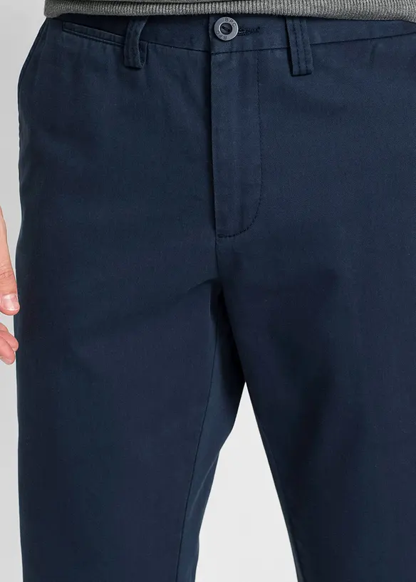 Chinos av bomull i Regular Fit, Straight, bonprix