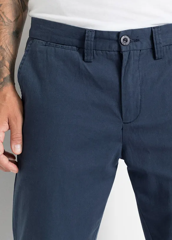 Chinos av bomull i Regular Fit, Straight, bonprix