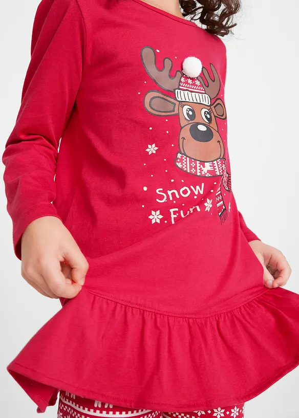 Juligt set med topp + leggings för barn (2 delar), bonprix