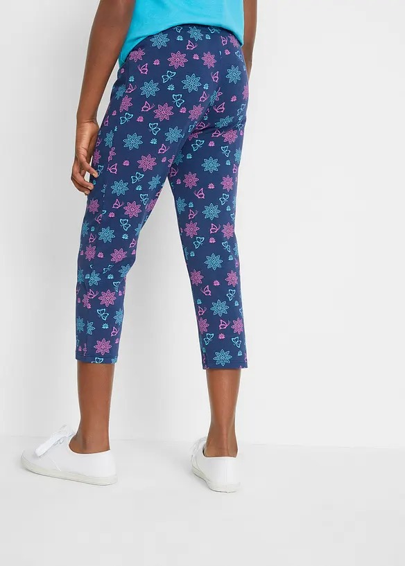 Caprileggings med ekologisk bomull för barn (2-pack), bonprix