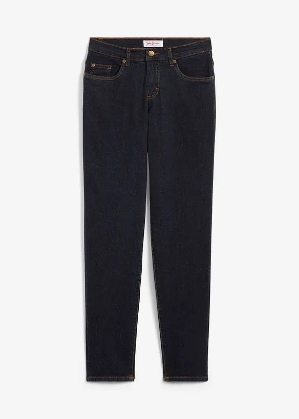 Mom Jeans Mid Waist, långa ben, bonprix