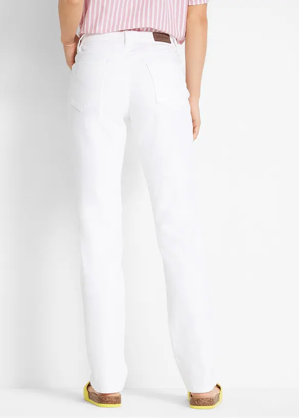 Mom Jeans Mid Waist, långa ben, bonprix