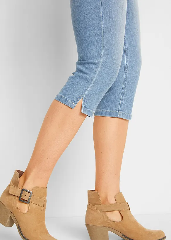 Stretchiga caprijeans (2-pack), bonprix