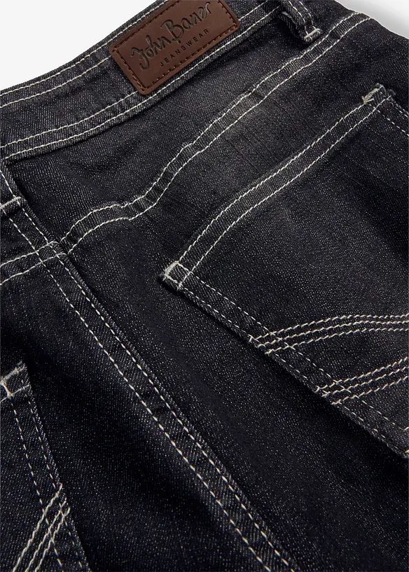 Stretchiga caprijeans (2-pack), bonprix
