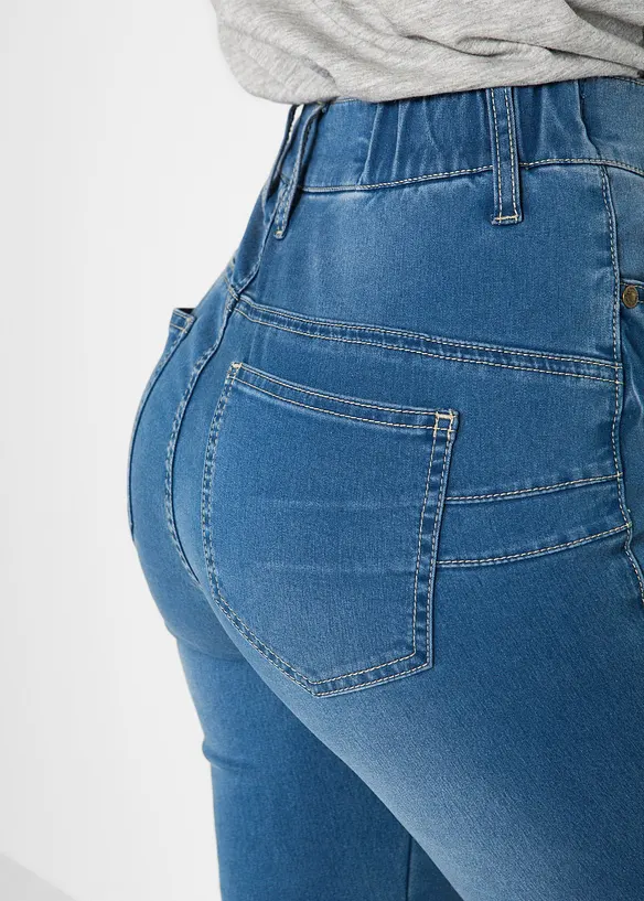 Super Stretch Highwaist Jeans i Slim Fit, bonprix