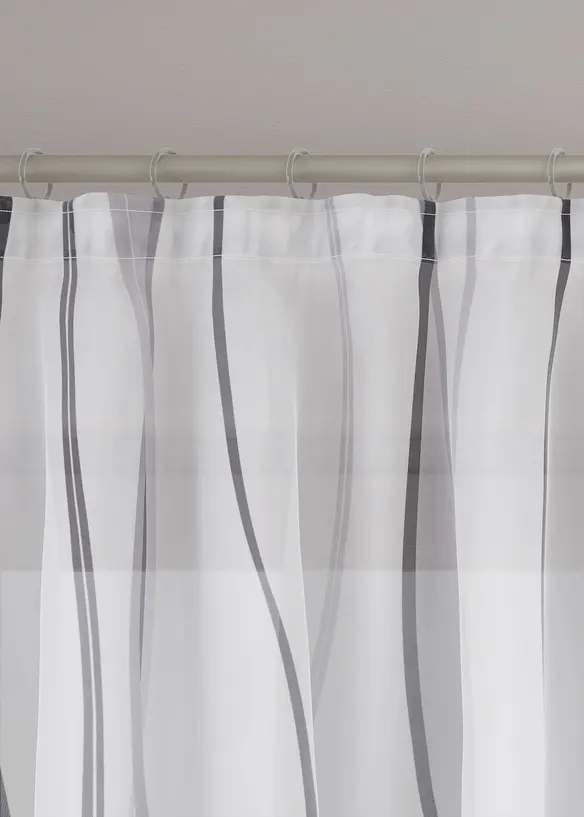 Gardin med vågmönster (1-pack), bonprix