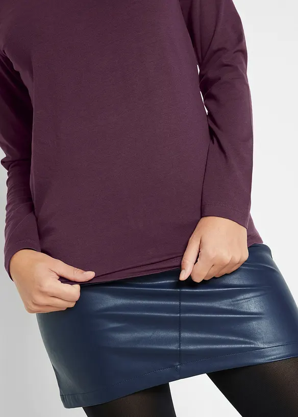 Figurnära topp med långa ärmar, bonprix