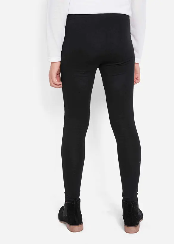 Leggings av elastisk bomullsmix, bonprix