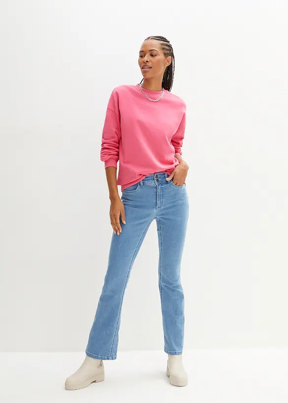 Oversizesweatshirt i ren bomull, bonprix