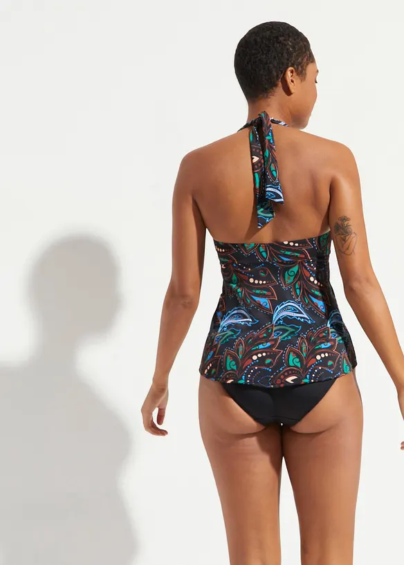 Tankini (2 delar) med återvunnen polyamid, bonprix