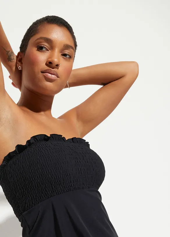 Smockad bandåtankini (2 delar), bonprix