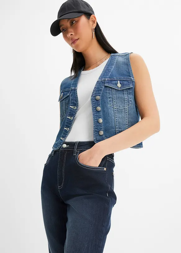 Straight Jeans, High Waist, Stretch, bonprix