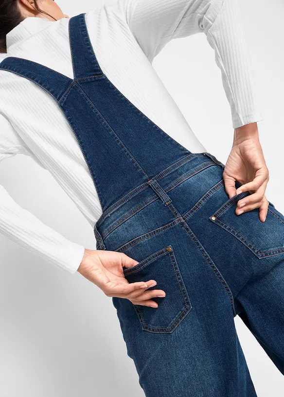 Jeanssnickarbyxa i boyfriendmodell, bonprix