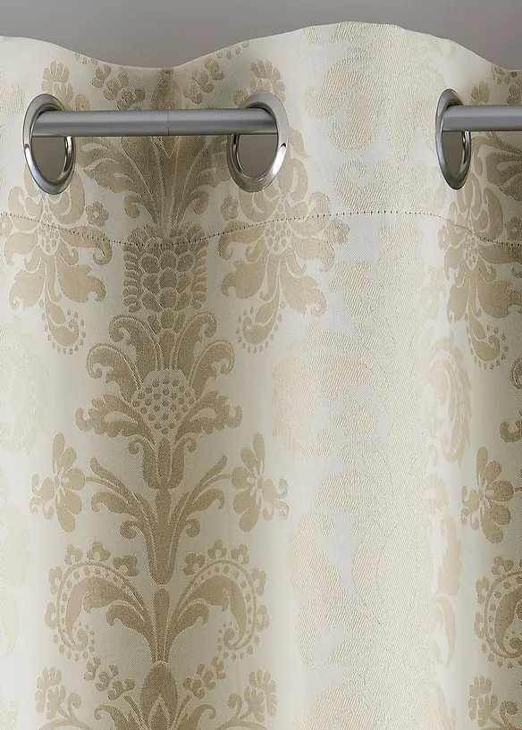 Mörkläggande gardinlängd i jacquard med termofunktion (1-pack), bonprix