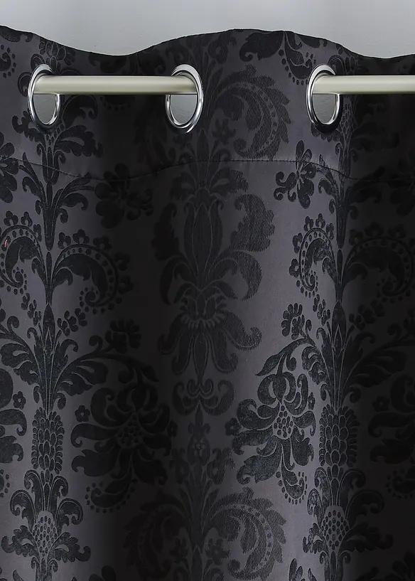 Mörkläggande gardinlängd i jacquard med termofunktion (1-pack), bonprix
