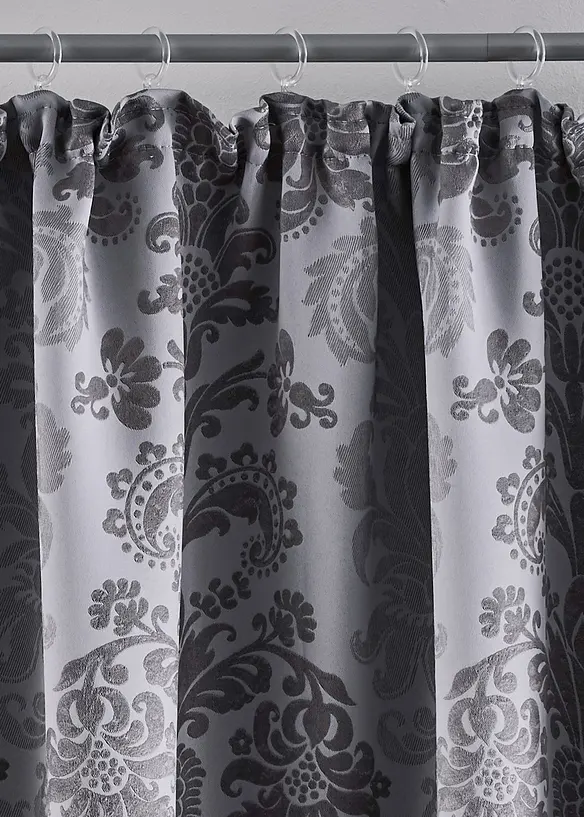 Mörkläggande gardinlängd i jacquard med termofunktion (1-pack), bonprix