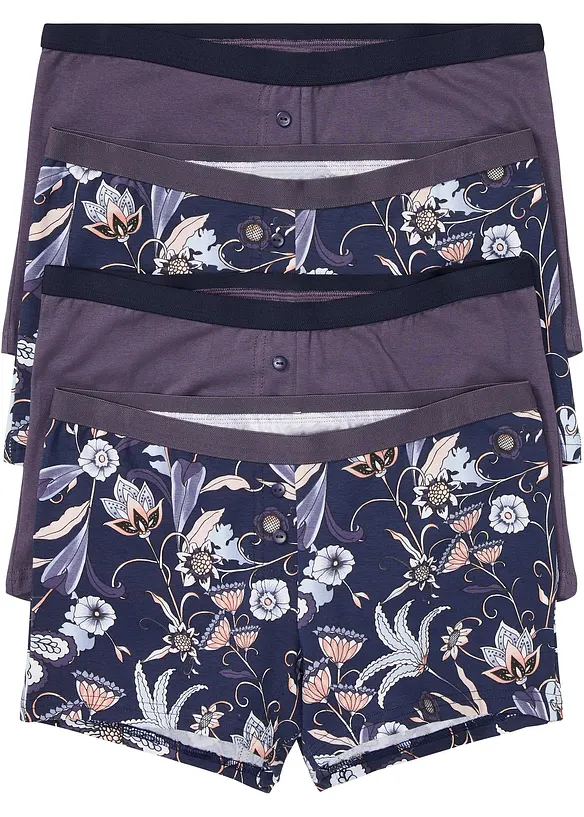 Boxertrosa med ekologisk bomull (4-pack), bonprix