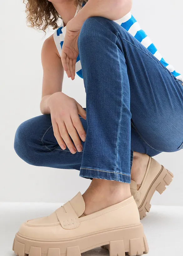 Boyfriend Jeans Mid Waist, Stretch, bonprix