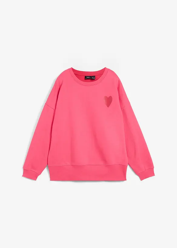 Sweatshirt i oversizemodell av ekologisk bomull, bonprix