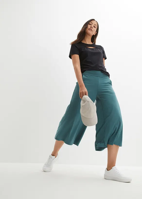 Loungeculotter med vida ben, bonprix