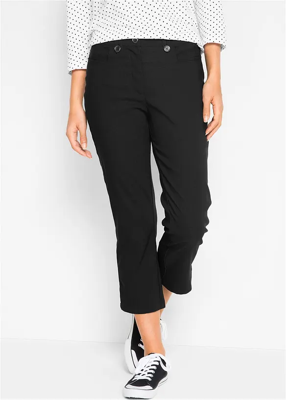 7/8-bengalinbyxa med slits och bekväm midja, bonprix