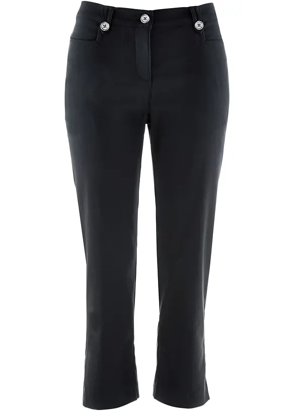 7/8-bengalinbyxa med slits och bekväm midja, bonprix