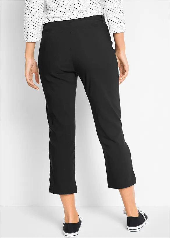7/8-bengalinbyxa med slits och bekväm midja, bonprix
