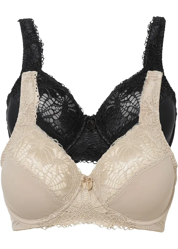 Minimizer-BH med vadderade axelband (2-pack), bonprix