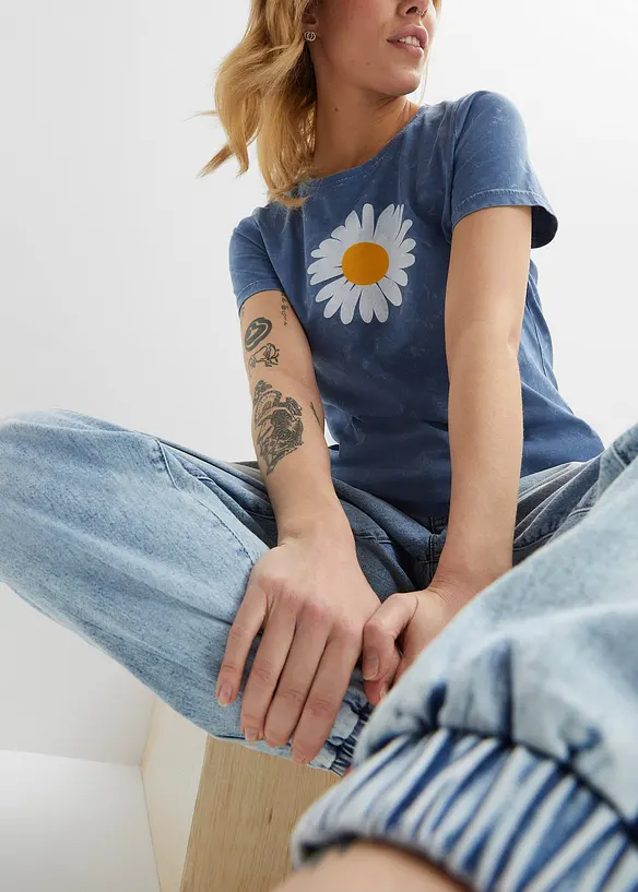 T-shirt i ren ekologisk bomull, bonprix