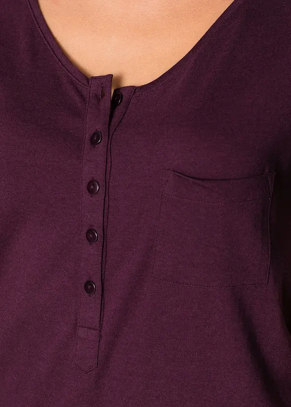 T-shirt i bomull och viskos, bonprix