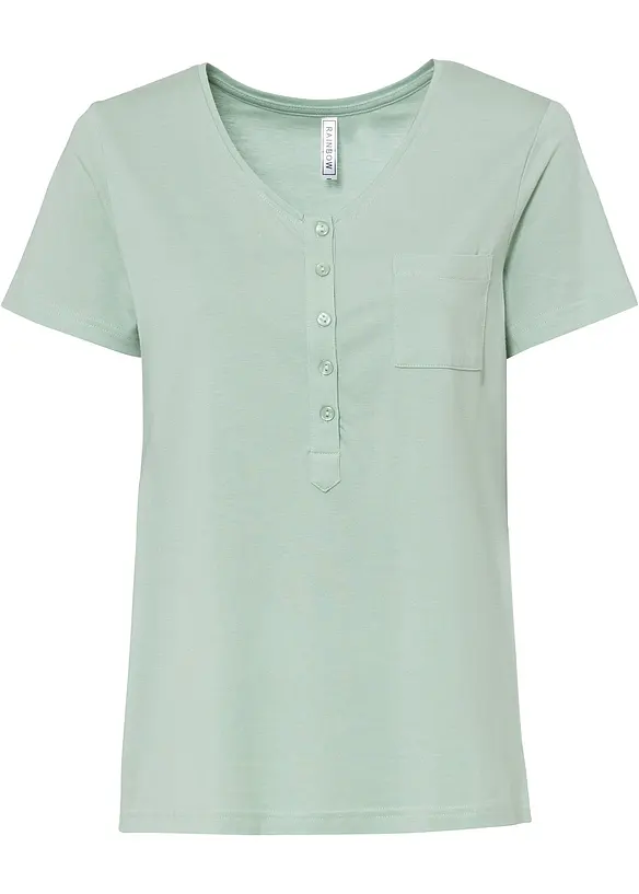 T-shirt i bomull och viskos, bonprix