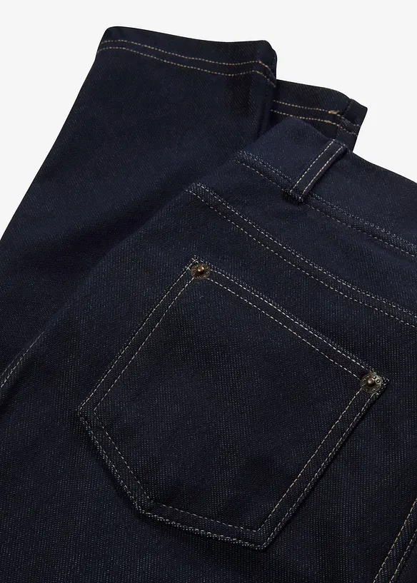 Leggings med jeanslook i bomullsmix, bonprix