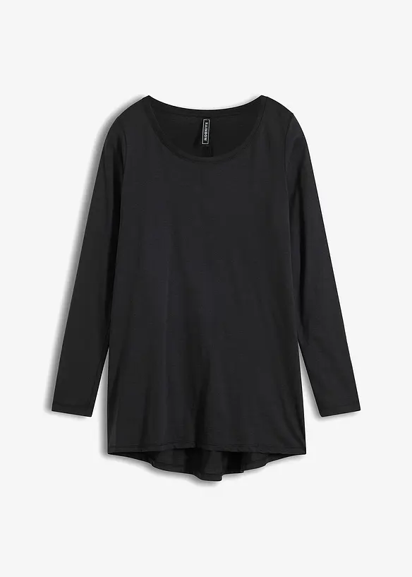 Långärmad lång topp, bonprix