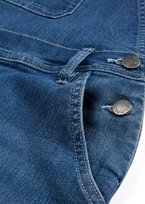 Snickarbyxa i denim för barn, Mid Waist, bonprix