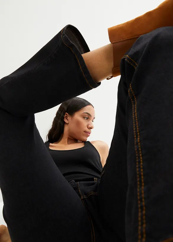Straight Stretch Jeans Mid Waist, bonprix