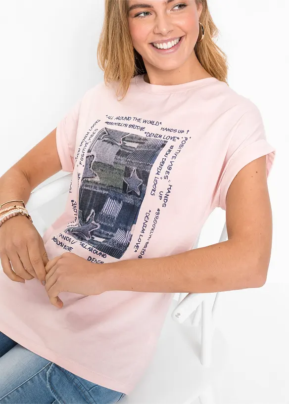 Topp av mjuk viskosmix, bonprix