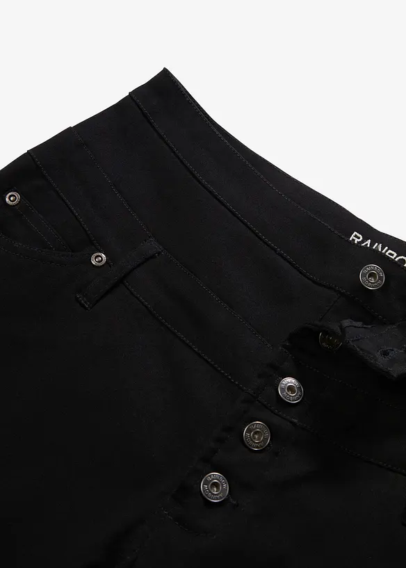 Bermudashorts med hög midja i elastisk bomullsmix, bonprix