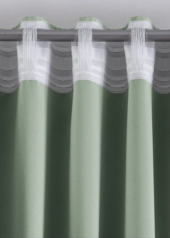 Mörkläggande gardinlängd, i flera storlekar (1-pack), bonprix